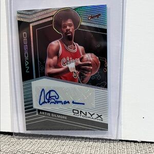 2019-20 Artis Gilmore Panini Obsidian Onyx Autographs 03/49 #OA-AGM